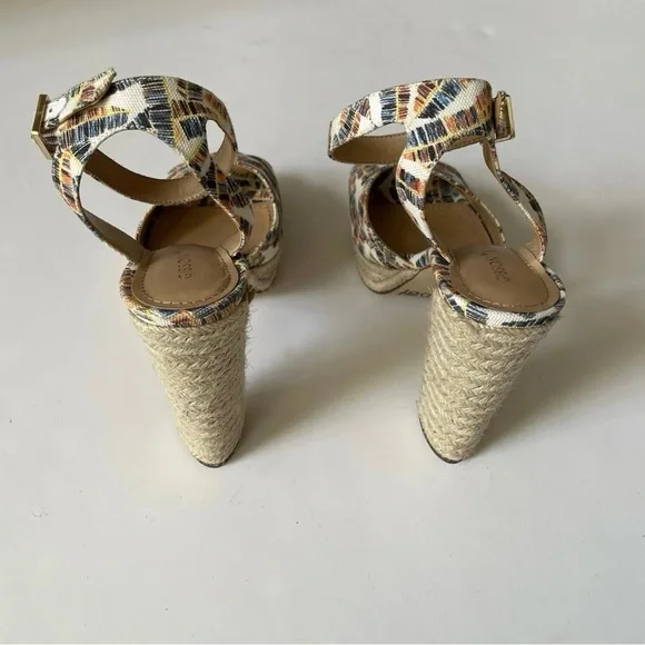 Gibson Latimer Luciana Multicolor Espadrille Platform Heels Sandals - Picture 10 of 11